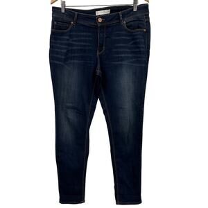Cato Contemporary Dark Wash Stretch Skinny Jeans Womens Size 12